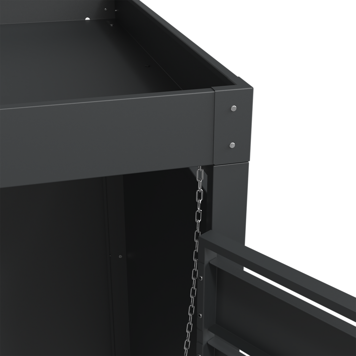 Ecoscape Bin Storage technical detail – Planter Charcoal 10