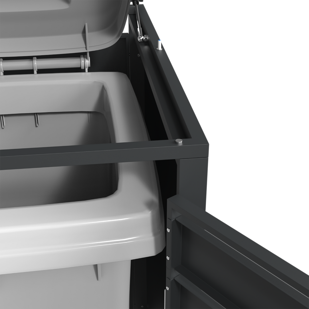 Ecoscape Bin Storage technical detail – Lid Charcoal 10