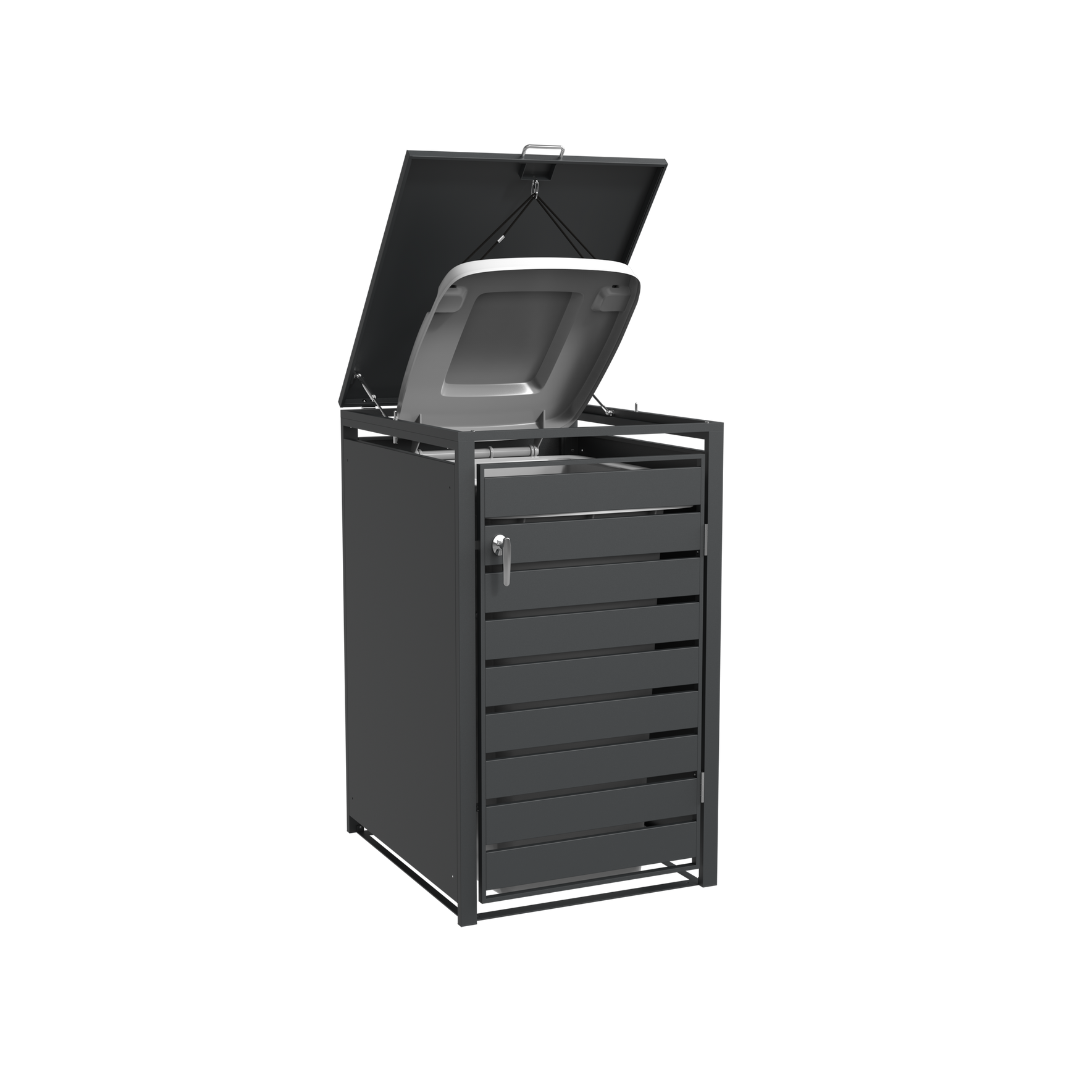 Ecoscape Bin Storage technical detail – Lid Charcoal 4