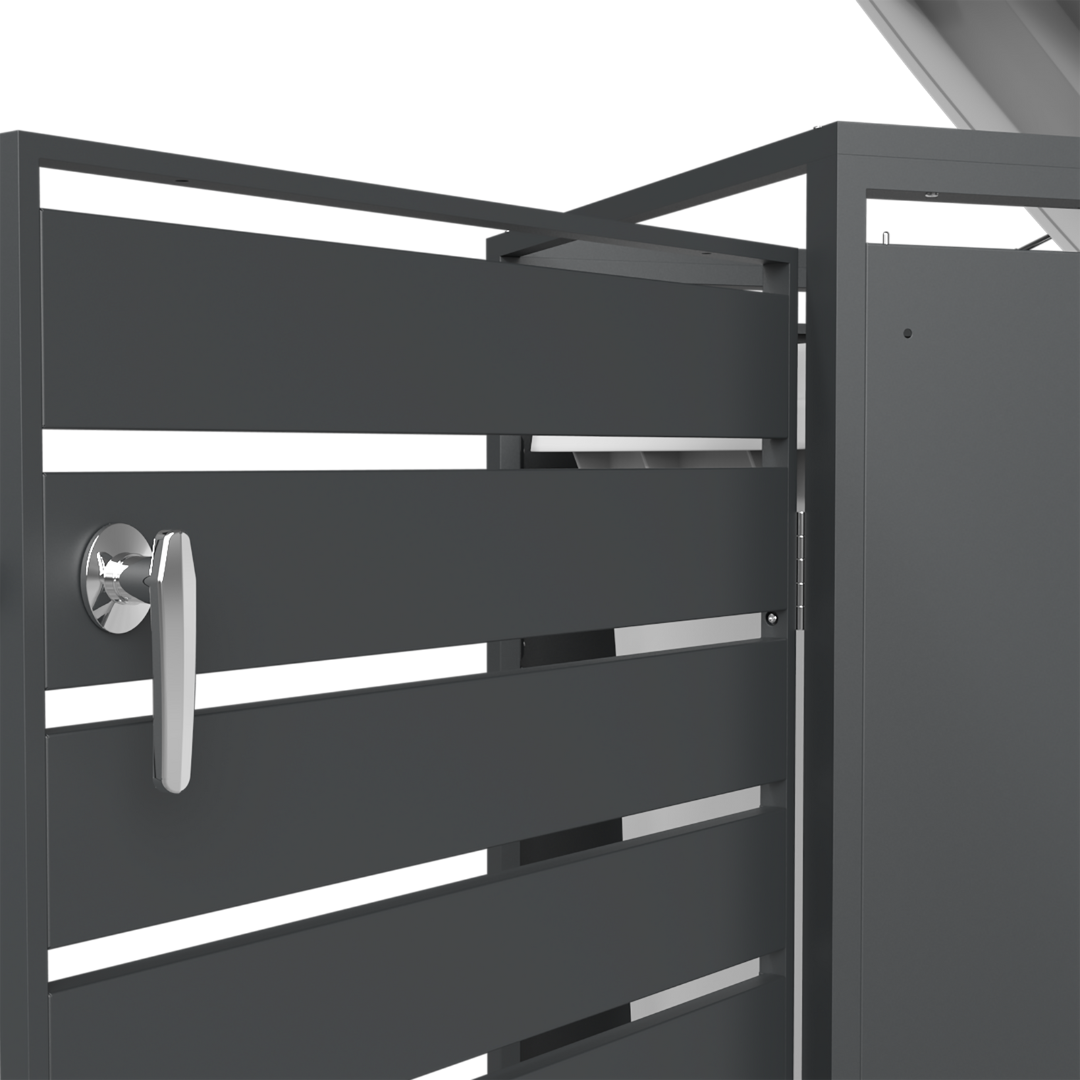 Ecoscape Bin Storage technical detail – Lid Charcoal 9