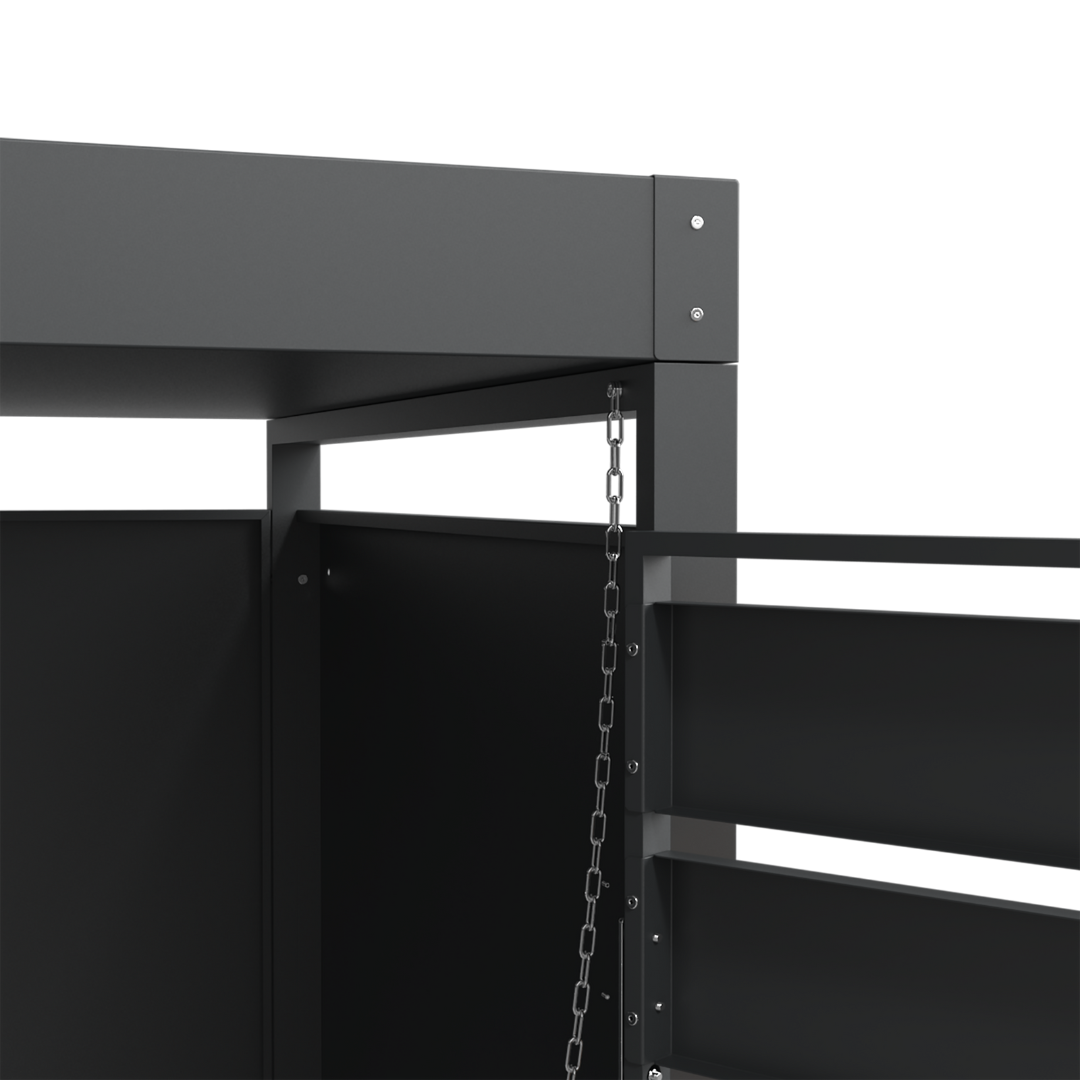Ecoscape Bin Storage technical detail - Planter Charcoal 8