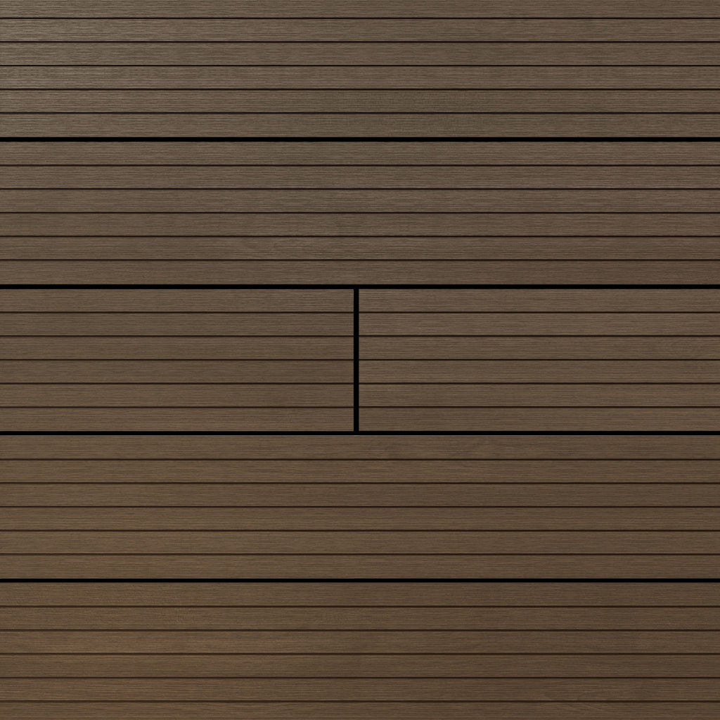 Clarity decking free sample in Walnut