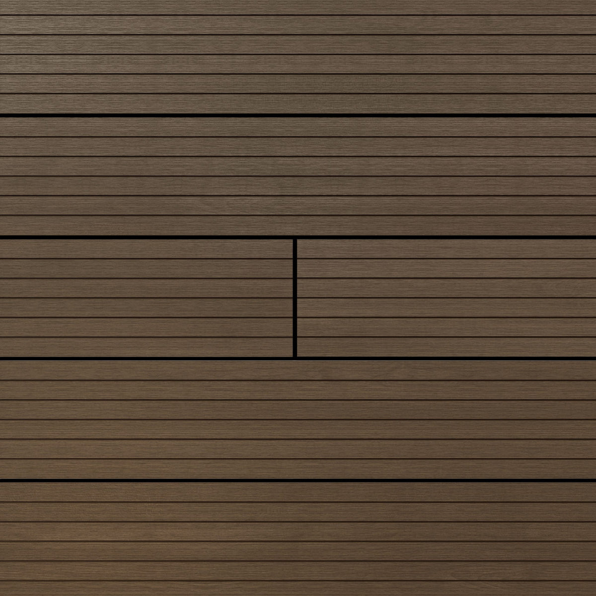 Clarity decking free sample in Walnut