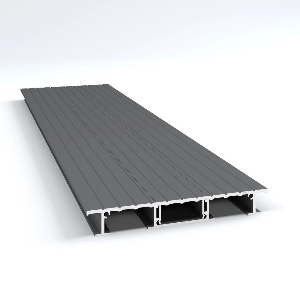 Easy Fit decking free sample in Dusty Grey