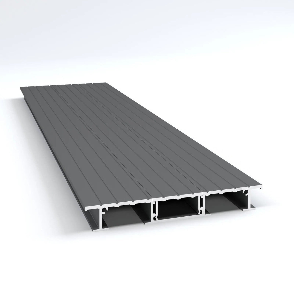 Easy Fit decking free sample in Dusty Grey