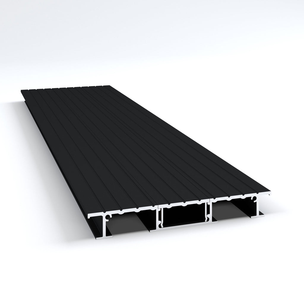 Easy Fit decking free sample in Jet Black