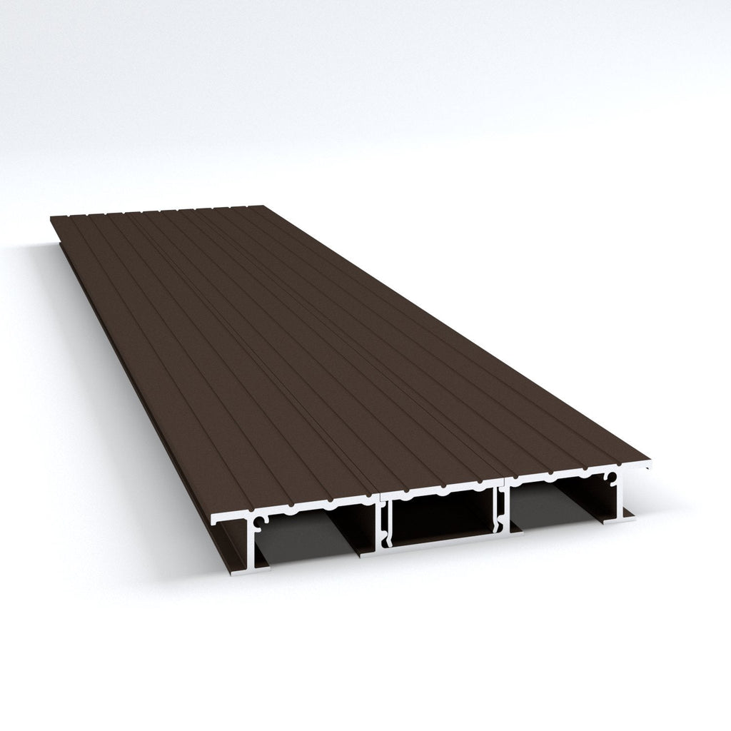 Easy Fit decking free sample in Sepia Brown