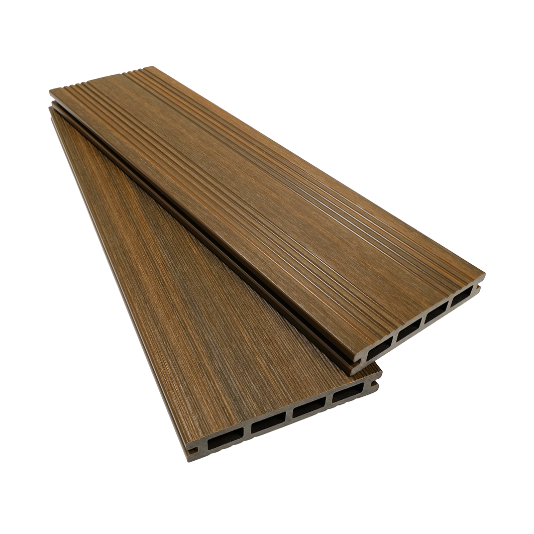 Linea decking free sample in Umber