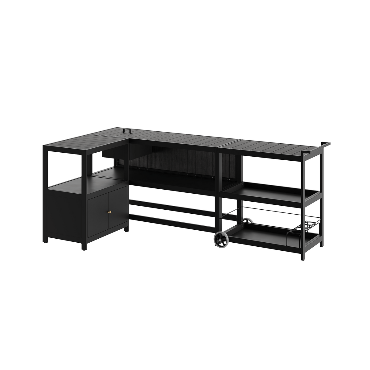 Detail of Ecoscape Outdoor Kitchen Set of 3 Units in Smoke