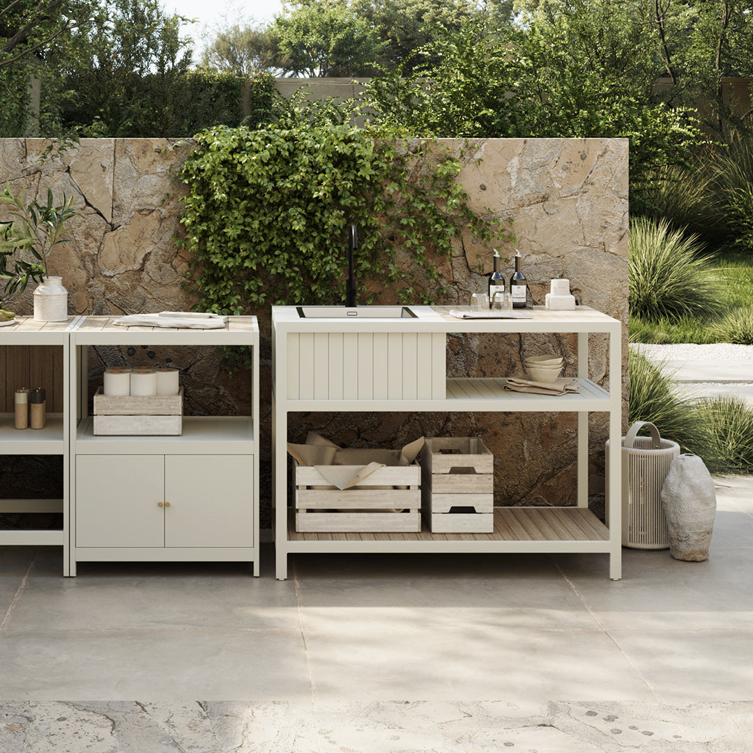Ecoscape Outdoor Kitchen Sink Unit in Cotton