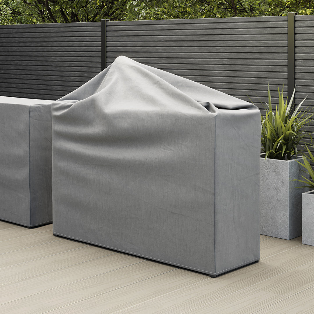 Grey weatherproof cover for Ecoscape Outdoor Kitchen Sink Unit